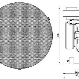 AUDAC CIRA524/W, двухполосная, встраиваемая акустическая система